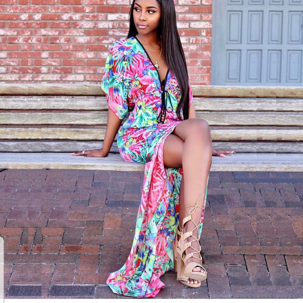 Floral fashion dress sexy
